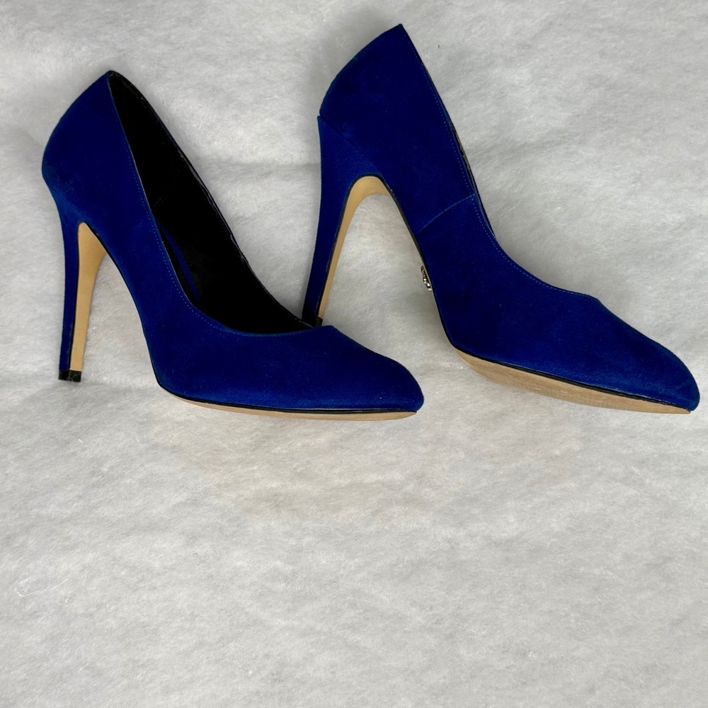 Rock Republic Pumps 9.5‎ Blue Faux Suede Pointed Toe Stiletto Heels RRGWENBLUE
